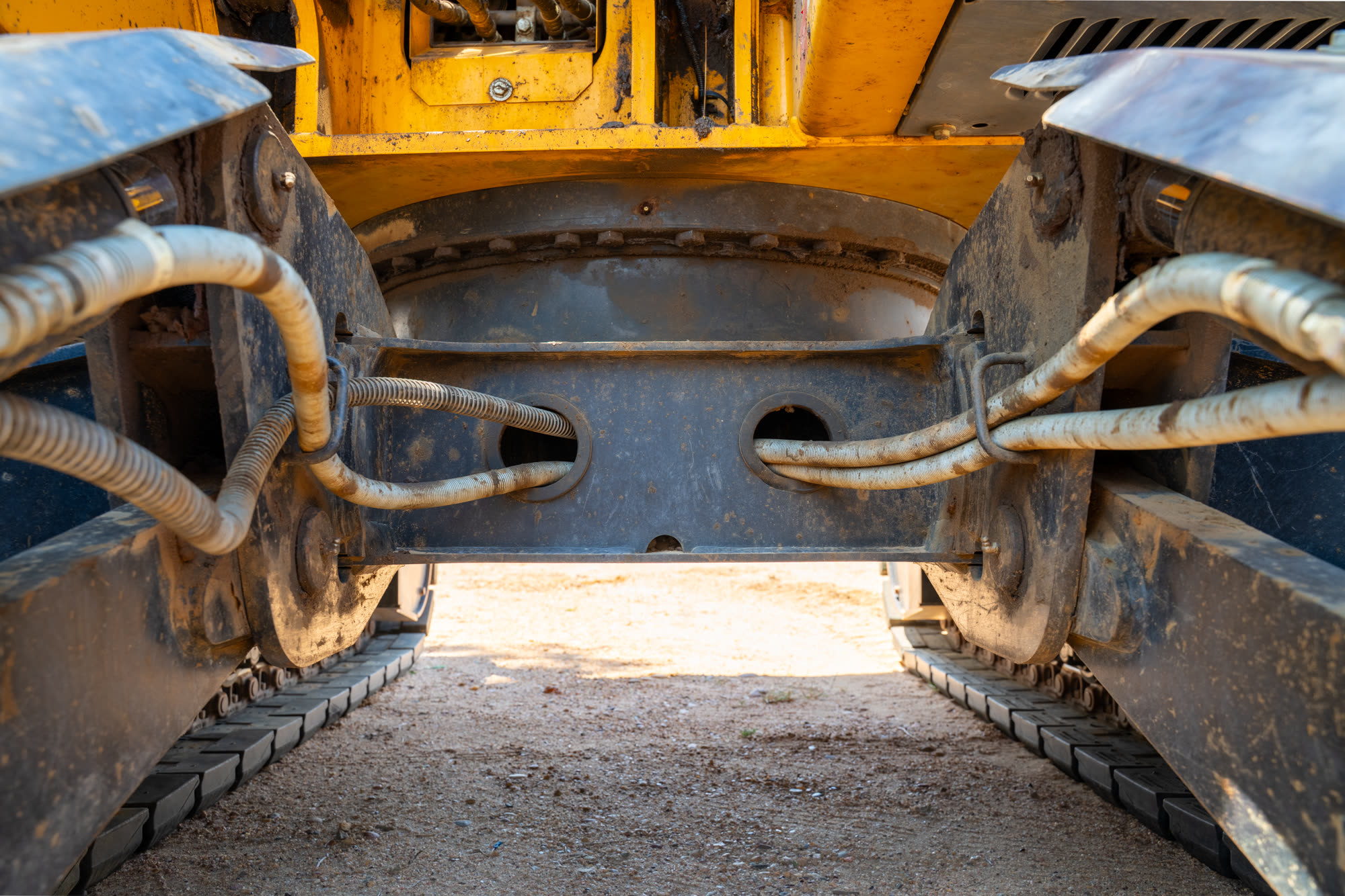 Excavator swing frame